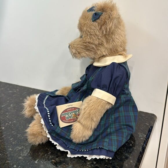 GANZ Cottage Collectibles Paula-Girl Bear w' Dress Jointed Plush  18" 1999 - Picture 2 of 10